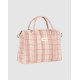 Organisateur de poussette/mini sac Stories - Powder red checks