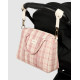 Organisateur de poussette/mini sac Stories - Powder red checks