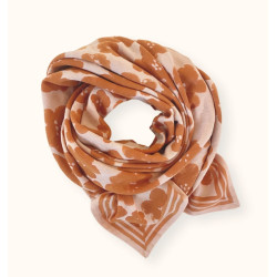 Big foulard Flora Bold - Orange