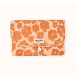Matelas à langer Shilpan - Flora bold orange