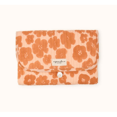 Matelas à langer Shilpan - Flora bold orange