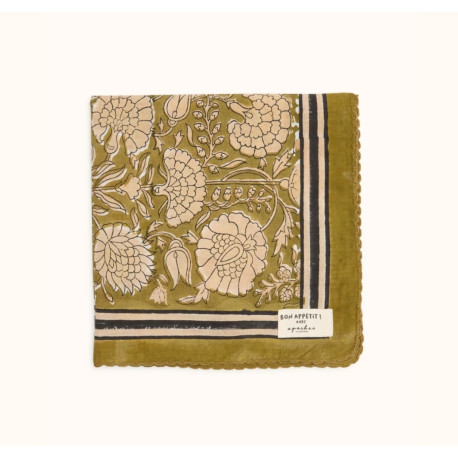 Serviette de table Biriani - Pallavi olive
