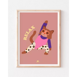 Affiche A3 - Chat aerobic