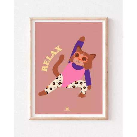 Affiche A3 - Chat aerobic
