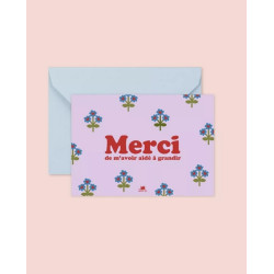Carte Merci de m'avoir aidé à grandir