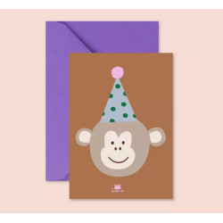 Carte Anniversaire singe