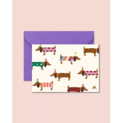 Carte Teckel birthday