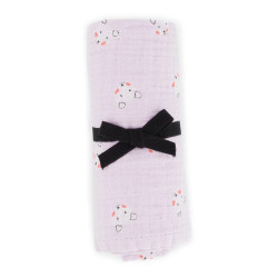 Lange imprimé Teddy blush - Lilas
