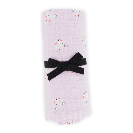 Lange imprimé Teddy blush - Lilas