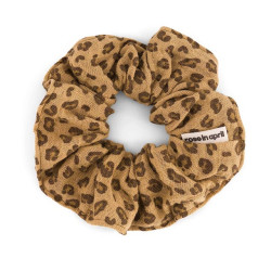 Chouchou mini léopard - Coffee