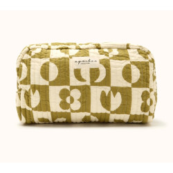 Grande trousse Gayane - Damier tobacco