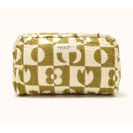 Grande trousse Gayane - Damier tobacco