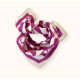 Small foulard Vanika Damier - Fuchsia