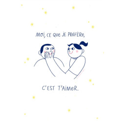 Affiche A3 - Bisous doux