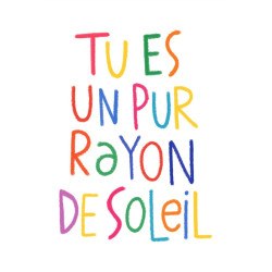 Affiche A4 Rayon de soleil