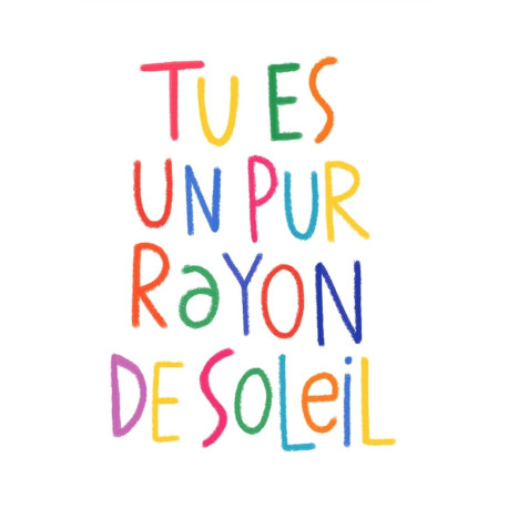 Affiche A4 Rayon de soleil