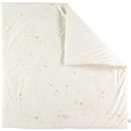 Tapis de jeu carré - gold secrets/white
