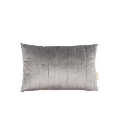 Coussin Akamba velours slate grey