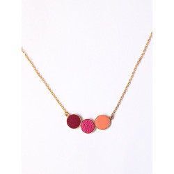 Collier Trio Gallica - Mystic pink