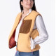 Veste sherpa sans manches beige - Taille S