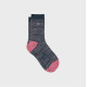 Chaussettes Club - Bleu et rose - Taille 37/40