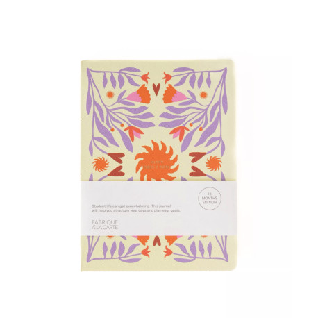 Agenda scolaire 18 mois 2025/2026 - Sun beige lavender