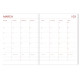 Agenda scolaire 18 mois 2025/2026 - Palmtree pink