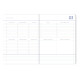 Agenda scolaire 18 mois 2025/2026 - Flow blue