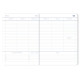 Agenda scolaire 18 mois 2025/2026 - Flow blue
