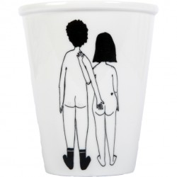 Tasse Couple nu de dos