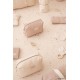 Matelas à langer nid d'abeille - Misty pink