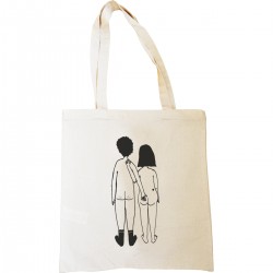 Tote-bag Couple nu de dos