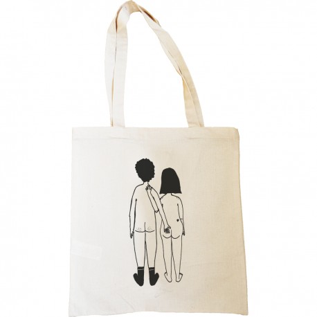 Tote-bag Couple nu de dos
