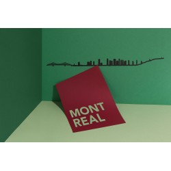 Silhouette de Montréal - noir
