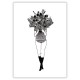 Affiche A4 Flower girl