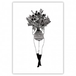 Affiche A4 Flower girl