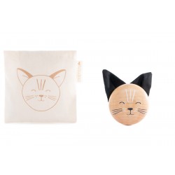 Patère en bois Tête de chat
