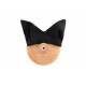 Patère en bois Tête de chat