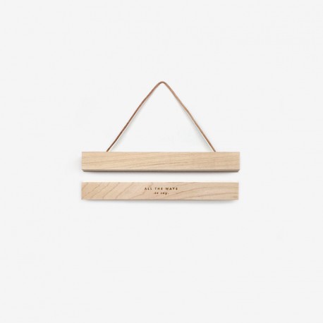 Suspensions en bois et lien cuir - small