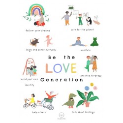 Affiche A3 Be the love generation